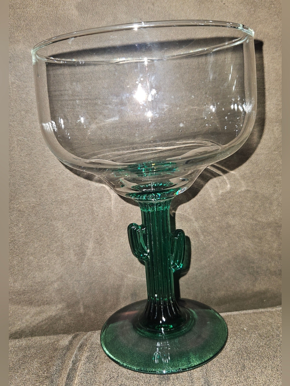 Vintage 1980s Libbey 12oz Cactus Stem Margarita Glasses 6 Piece